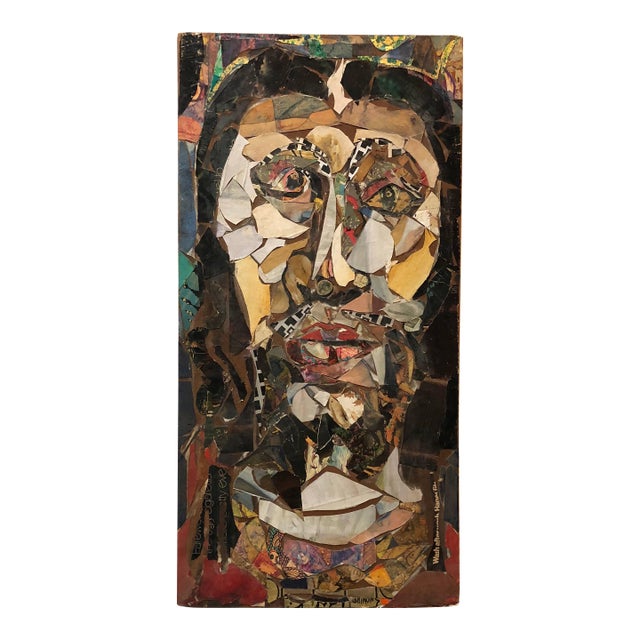 Paul Shimon, Large Assemblage Collage 2 Sided Painting Outsider Art For Sale