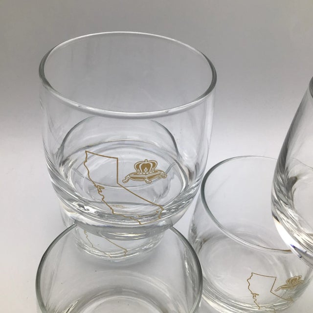 Vintage California Crown Royal Lowball Glasses-Set of 8 For Sale - Image 11 of 13