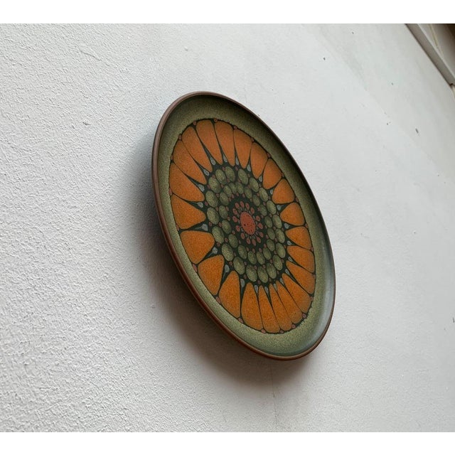 Vintage German Wall Plate in Ceramic from Keramik Manufaktur Kupfermühle, 1970s For Sale - Image 13 of 16