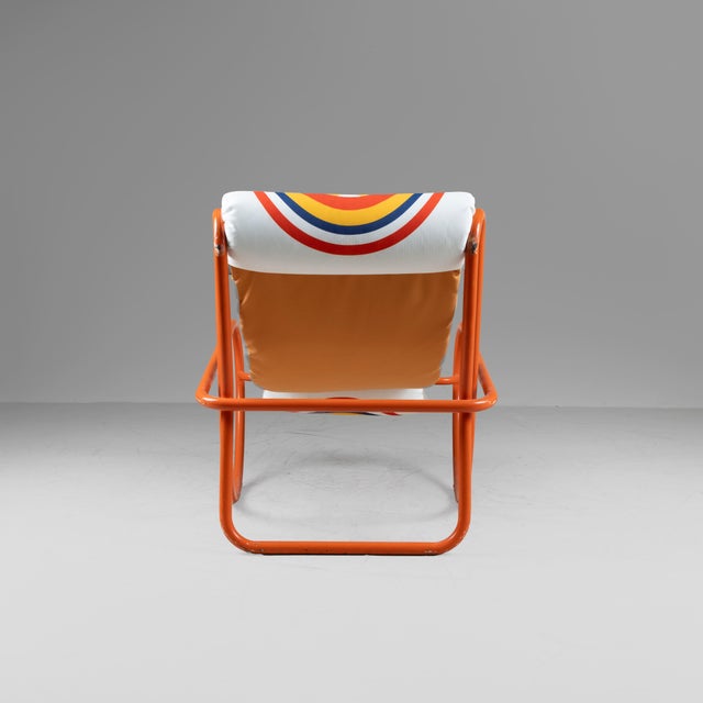 Blue Set of Locus Solus Lounge Chair and Ottoman by Gae Aulenti for Poltronova, 1970s For Sale - Image 8 of 18