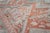 1920s Gray Salmon Geometric Tribal Antique Indian Agra Cotton Rug 4'0"x 7'2" Handknotted Wool Carpet For Sale In New York - Image 6 of 6