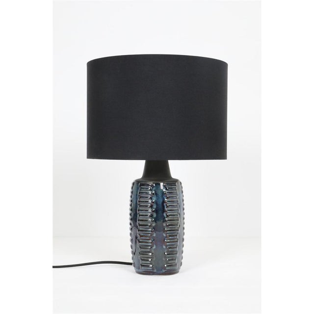 Large Danish Blue Series Table Lamp in Ceramic by Einar Johansen for Søholm, 1970s For Sale - Image 13 of 13