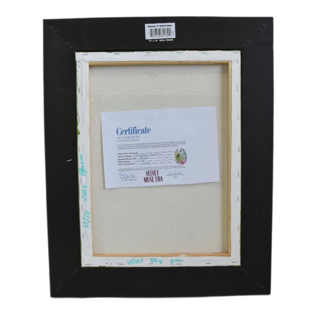 Bold Picasso Style Man Portrait Painting Including the Antiqued Gold Wood Frame For Sale - Image 4 of 5