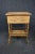 Mid 20th Century Tiger Bamboo and Woven 2-Tier Lift Lid Stand For Sale - Image 5 of 9