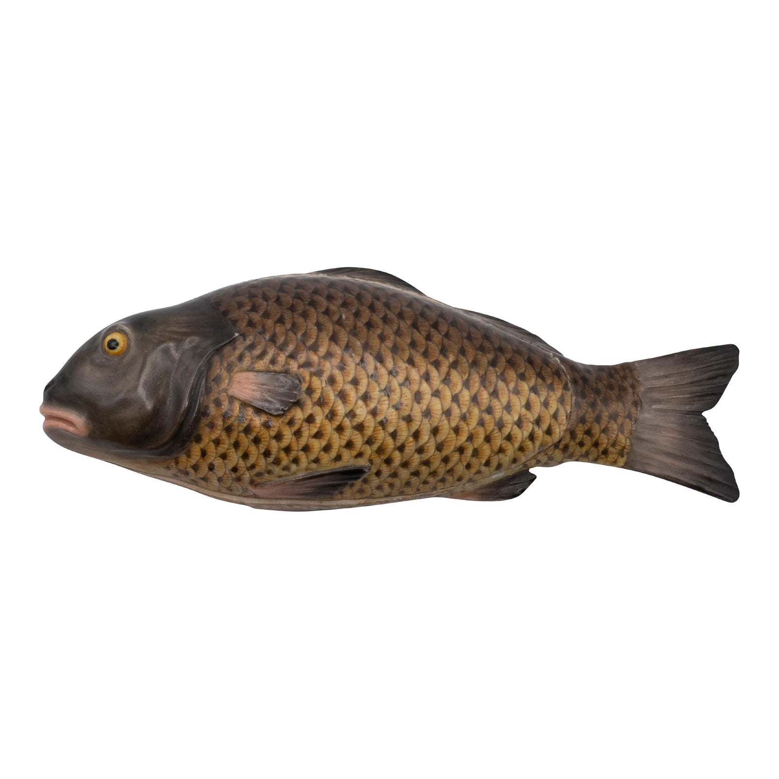 German Porcelain Fish Form Box | Chairish