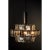 Three tiers of antiqued glass surround the elegant 4 bulb Bergdorf chandelier. To keep the look clean and modern, the...
