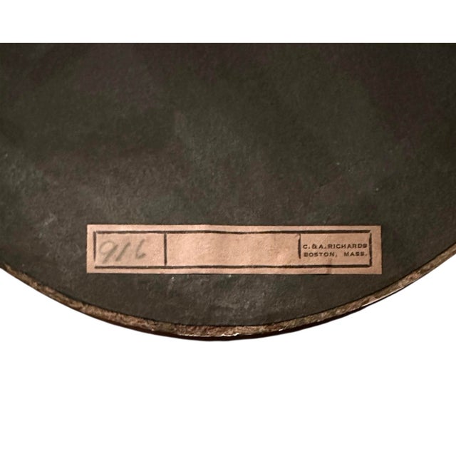 Early 20th Century Antique Gilt Oval Framed Portrait Print of a Young Boy / Child Titled “Paul” by C & A. Richards, Boston, Massachusetts For Sale - Image 5 of 6