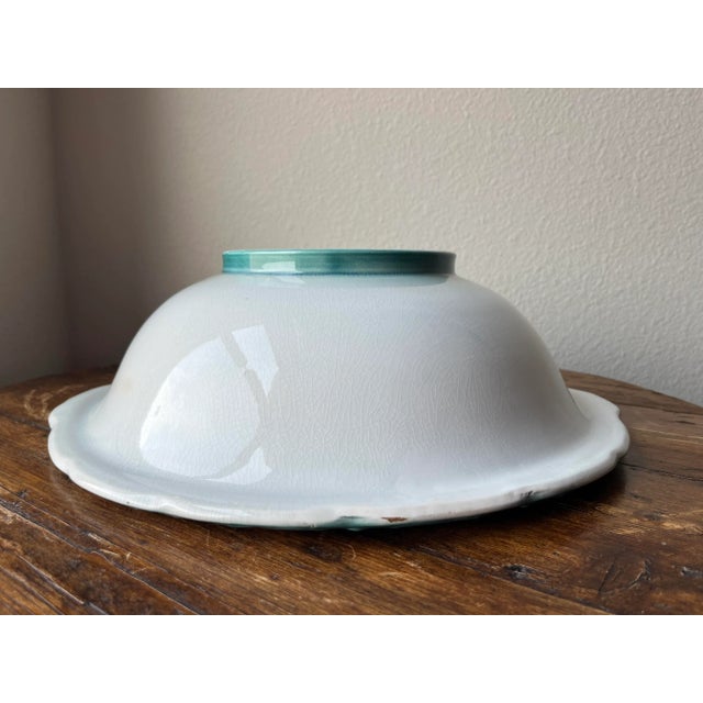 Antique Swinnerton’s Hanley England Earthenware Wash Basin For Sale - Image 9 of 12