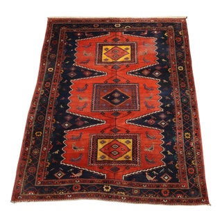 Antique Mosul Rug in Heavy Knot Wool For Sale