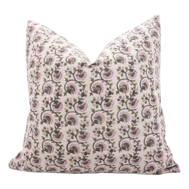 Home Decor, Throw Pillows, Pillow Covers, Bedroom Decor, Decorative Pillows, Farmhouse Fecor, Block Print Size-20x20- Gulnaaz For Sale