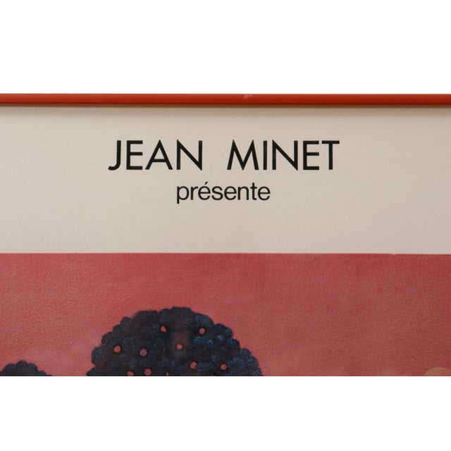 A framed lithograph poster promoting a Georges Braem exhibition at the Gallerie D’Art de la Place Beauvau in Paris, August...