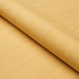 Schumacher X Mark D. Sikes Gracie Solid Strie Fabric In Yellow For Sale