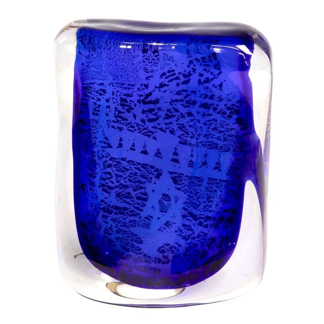 Giancarlo Signoretto (Italian, 1962-) Glass Sculpture Undated Hand signed and dedicated to a gallery on underside....