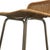 Brown Bar Stool with Wicker Seat by Dirk van Sliedrecht for Rohe Noordwolde For Sale - Image 8 of 10
