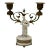 Bisque Figure French Double Arm Candlestick For Sale