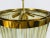 Gold Golden Gilded Brass and Crystal Glass Chandelier by Christoph Palme, 1960s For Sale - Image 8 of 15