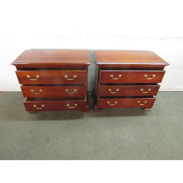 Pennsylvania House Solid Cherry Pair of Nightstands Chairish