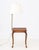 Queen Anne Style Burlwood Side Table with Brass Swing Arm Lamp, the lamp with white pleated shade, the table on four...