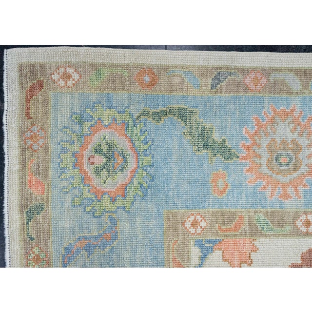 Early 21st Century Turkish Oushak Square Rug 8'7" x 9'10" #20426 For Sale - Image 5 of 8