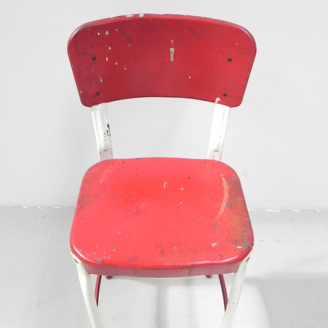 Industrial Cosco Steel Bar Stool, 1950s For Sale - Image 13 of 18