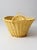 Farmhouse Vintage Painted Yellow Wicker Laundry Basket For Sale - Image 3 of 13