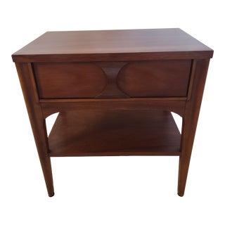 Kent Coffey Perspecta Walnut / Rosewood Nightstand For Sale