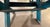 Wood 19thc Scrub Top Blue Painted Trestle Table For Sale - Image 7 of 9