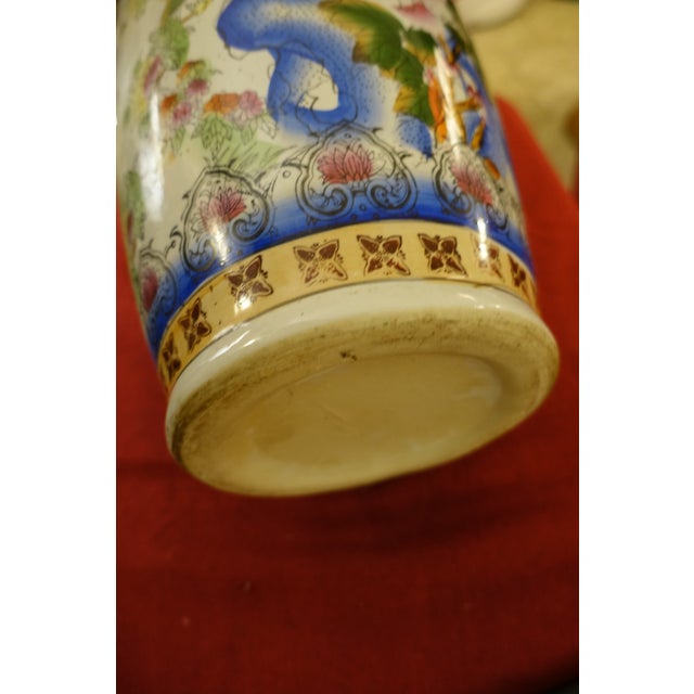 Large Asian Ceramic Vase, 1940s For Sale - Image 4 of 7