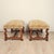 French Pair of Louis XIV Style Walnut Benches, Custom Made Circa 1970 For Sale - Image 3 of 6