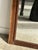 Antique Mirror in Brown Oak with Beveled Glass and Keyhole Escutcheon, 1980s For Sale - Image 9 of 16