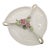 Lefton 3-Part Divided Dish With Capodimonte Roses Midcentury For Sale