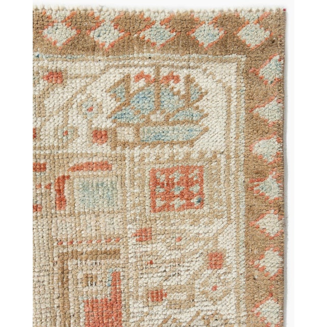 Modern Antique Serab Runner 3' X 7'10 For Sale - Image 3 of 12