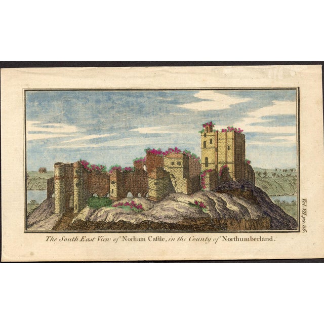 An authentic 18th-century English copperplate engraving from a topographical series documenting historic landscapes and...