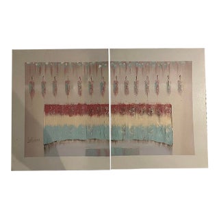 1960s Mid-Century Lee Reynolds Mixed Media Abstract Artwork For Sale