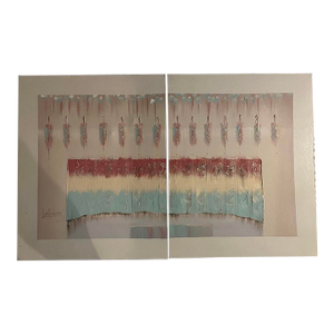 1960s Mid-Century Lee Reynolds Mixed Media Abstract Artwork