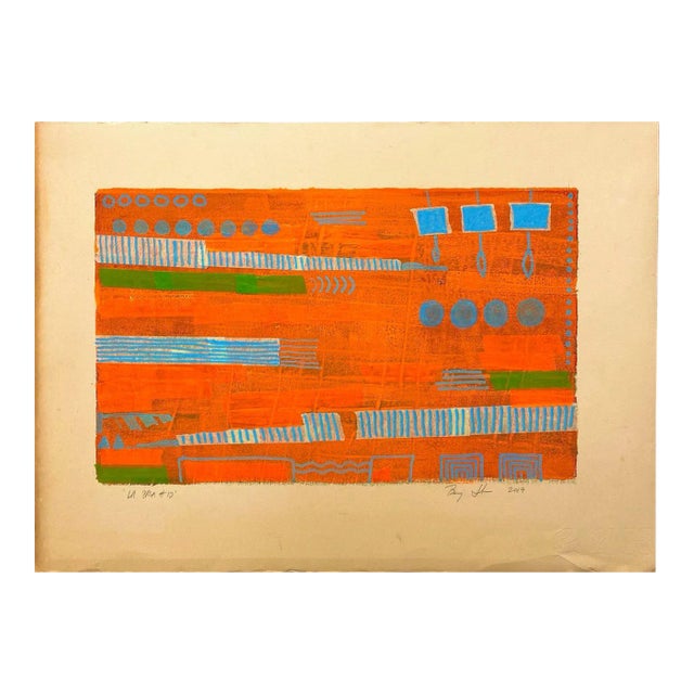 Contemporary Mixed Media Painting, "La Brea #10" For Sale