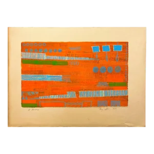 Contemporary Mixed Media Painting, "La Brea #10"