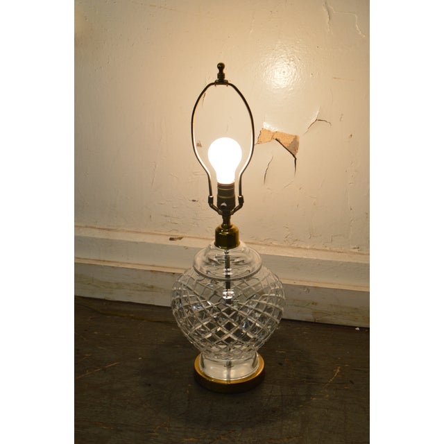 Waterford Brass Base Crystal Table Lamp Chairish