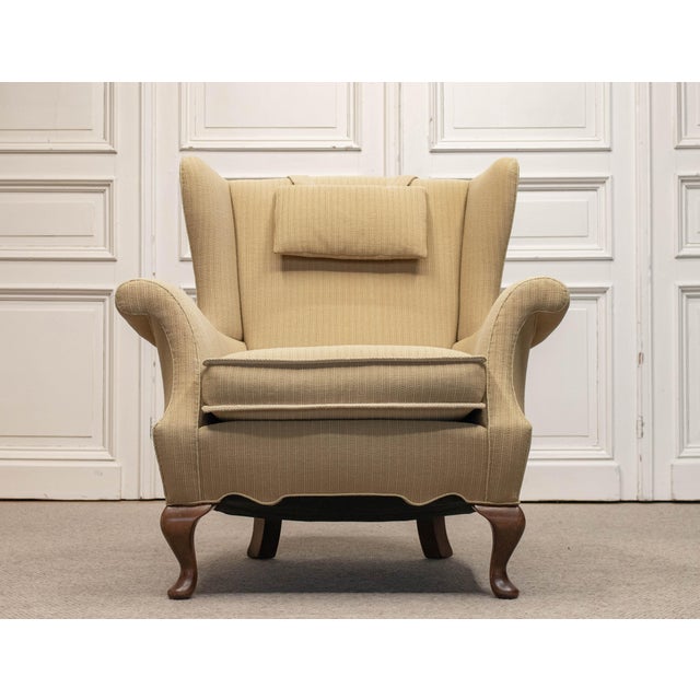 Wingback Lounge Chair by Ernst Kühn for Lysberg Hansen & Therp, Copenhagen, 1930s For Sale - Image 4 of 12