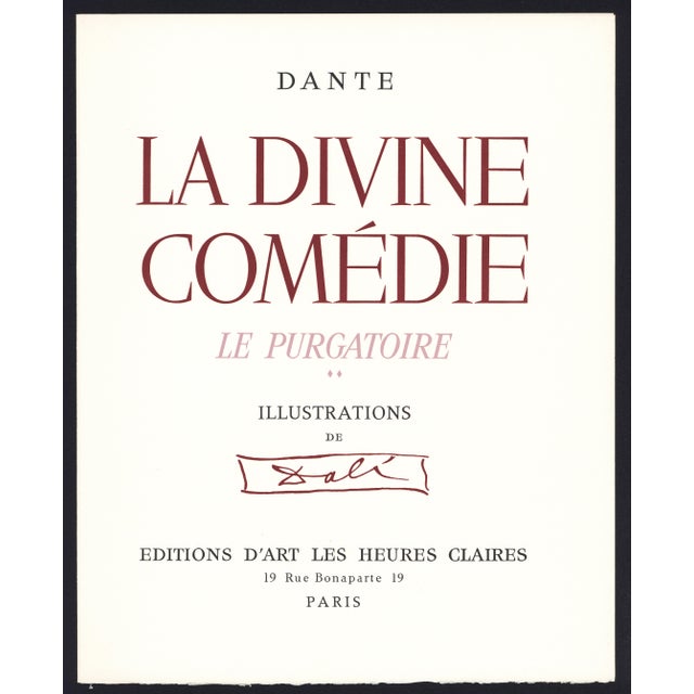 1960s 1963 Dalí Divine Comedy Engraving Purgatoire Chant 23 "Gloutonnerie" (Gluttony) For Sale - Image 5 of 8