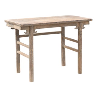 Vintage Elm Hall/Writing Table For Sale