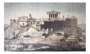 Acropolis in Athens, 1877