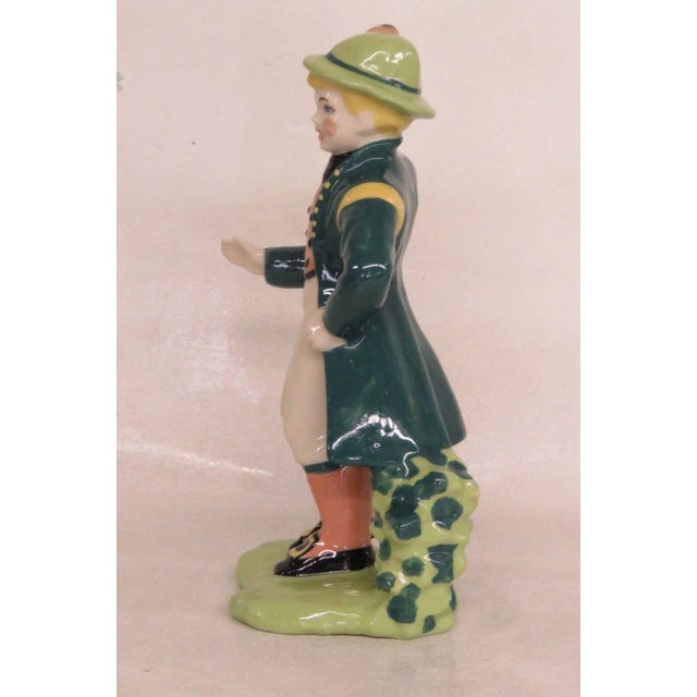 1940s Ceramic Arts Studio Madison Wi Green Swedish Man Figurine For Sale - Image 5 of 12
