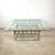 Banci 1970s Hollywood Regency Bamboo and Chrome Square Glass Coffee Table For Sale - Image 4 of 18