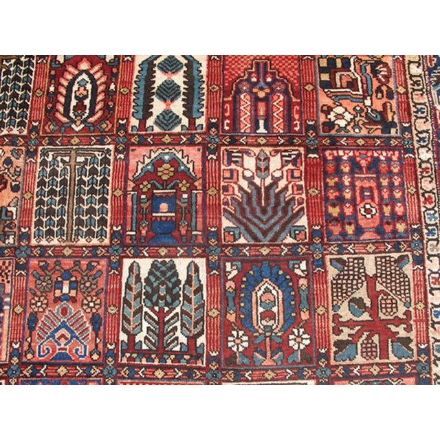 Persian Large Bakhtiari Rug With All-Over Garden Design in Jewel Colors For Sale - Image 4 of 8