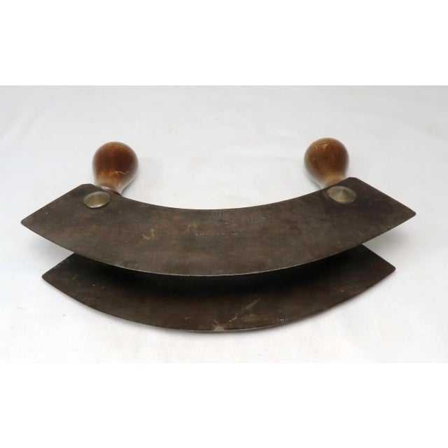 Antique Double Blade Professional Chefs Kitchen Food Chopper Circa Late 19th Century For Sale In Boston - Image 6 of 13