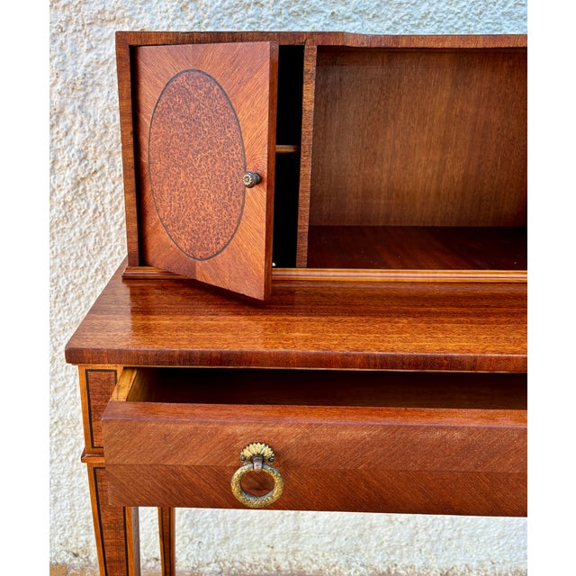 Spanish Writing Desk With Upper Cabinets, 1940s For Sale - Image 6 of 18