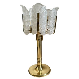 Vintage Brass Table Lamp by Carl Fagerlund for Orrefors, 1970s For Sale