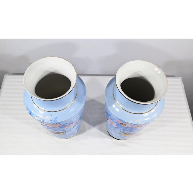 Vintage Porcelain Vases, Set of 2 For Sale - Image 15 of 18