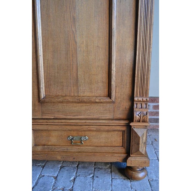 Antique Oak Wooden Cabinet For Sale - Image 6 of 10